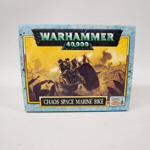 Warhammer 40K Chaos Space Marine Bike Games Workshop OOP Partially Built GW
